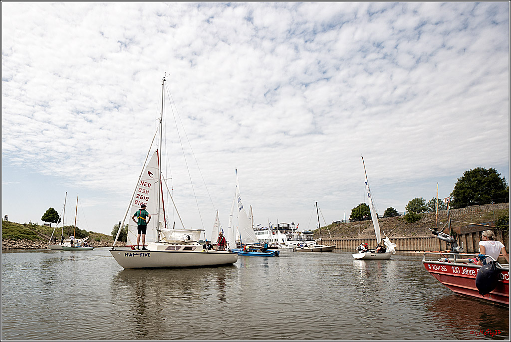 100 Jahre Rheinwoche 2022 - 4. Wettfahrt Duisburg - Wesel, 04.06.2022,